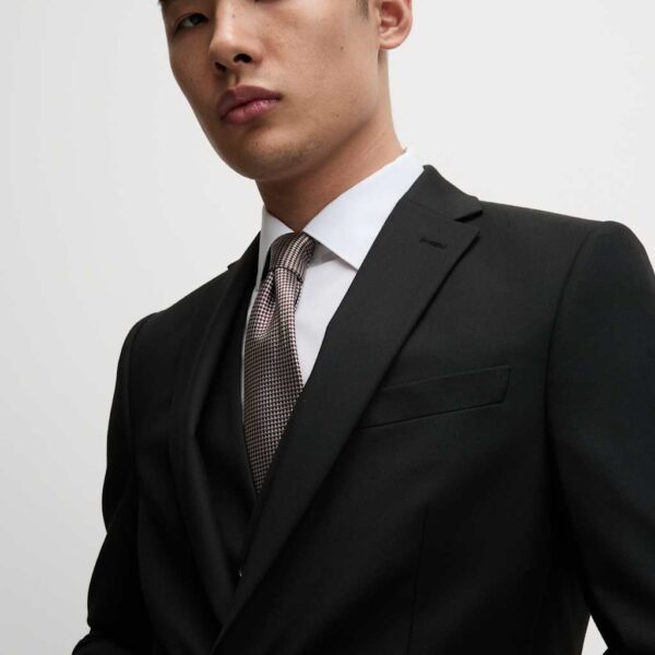 M&S Collection Men's Tailored Fit Stretch Suit Jacket - 38LNG - Black, Navy,Black
