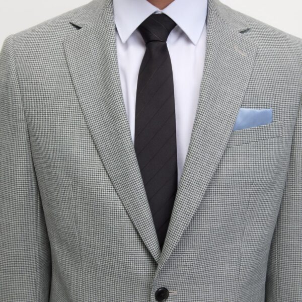 M&S Collection Men's Regular Fit Textured Puppytooth Suit Jacket - 46REG - Light Grey, Light Grey