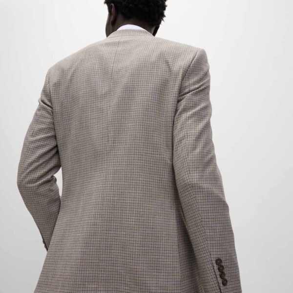 M&S Collection Men's Tailored Fit Grid Check Suit Jacket - 36SHT - Neutral, Neutral