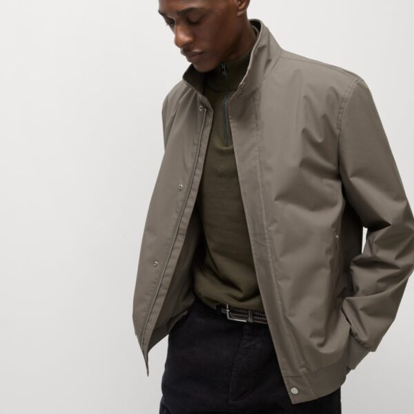 M&S Collection Men's Bomber Jacket with Stormwear™ - XXXLREG - Mocha, Mocha,Dark Navy,Steel Blue,Khaki