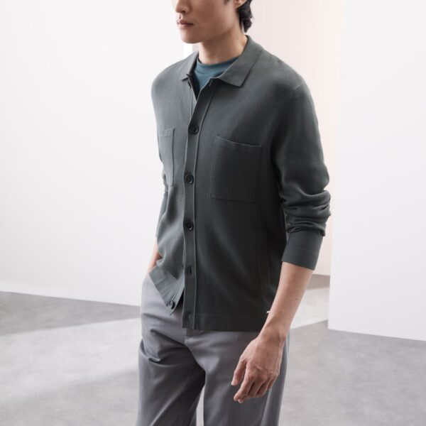 Autograph Men's Knitted Jacket - MREG - Dark Slate, Dark Slate
