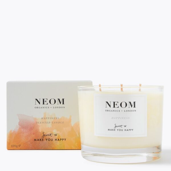 Neom Wellbeing Women's Happiness 3 Wick Candle 420g