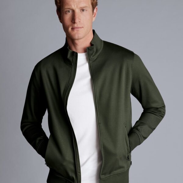 Charles Tyrwhitt Men's Pure Cotton Utility Jacket - Green, Green