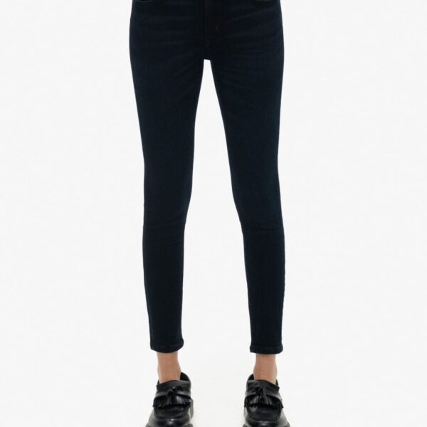 Superdry Women's Mid Rise Skinny Jeans - 2630 - Black, Black