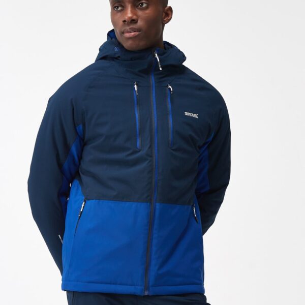 Regatta Men's Highton Waterproof Padded Anorak - S - Blue Mix, Blue Mix,Black Mix