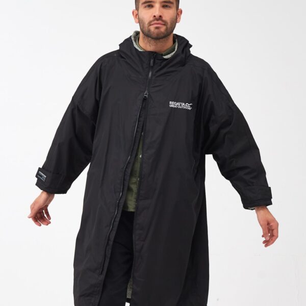 Regatta Men's Waterproof Unisex Changing Robe - S-M - Black, Black