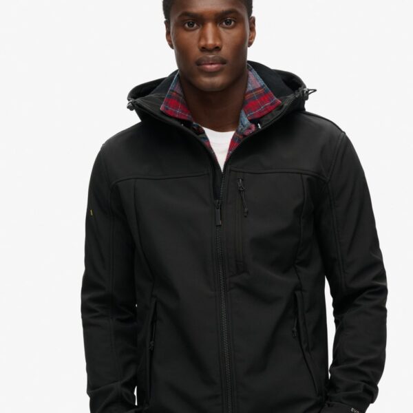 Superdry Men's Hooded Utility Jacket - XL - Black, Black,Navy