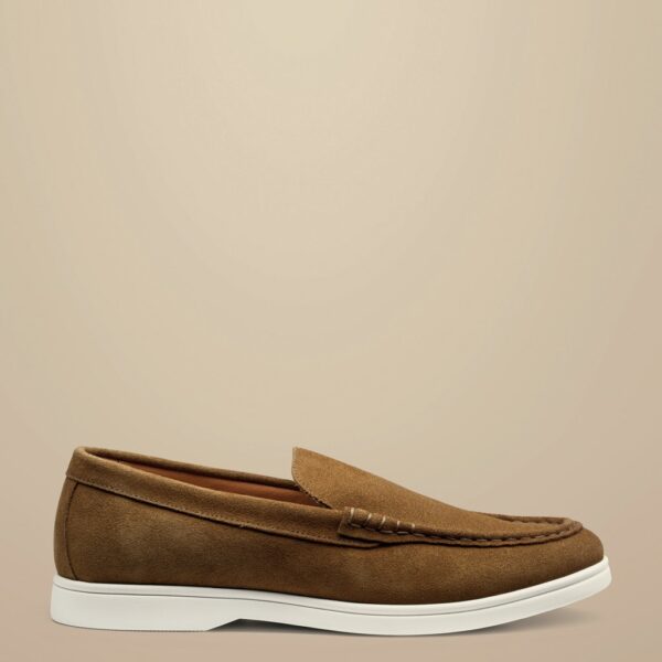Charles Tyrwhitt Men's Slip-on Loafers - 10 - Light Brown, Light Brown