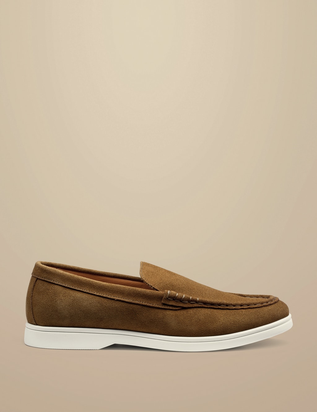 Charles Tyrwhitt Men's Slip-on Loafers - 10 - Light Brown, Light Brown