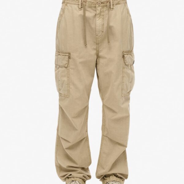 Superdry Women's Pure Cotton Cargo Relaxed Trousers - 2830 - Brown, Black,Brown