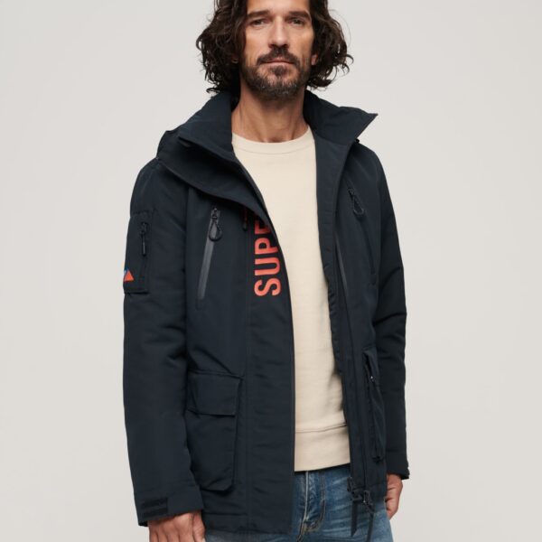 Superdry Men's Hooded Utility Windbreaker Jacket - XXXL - Navy, Navy