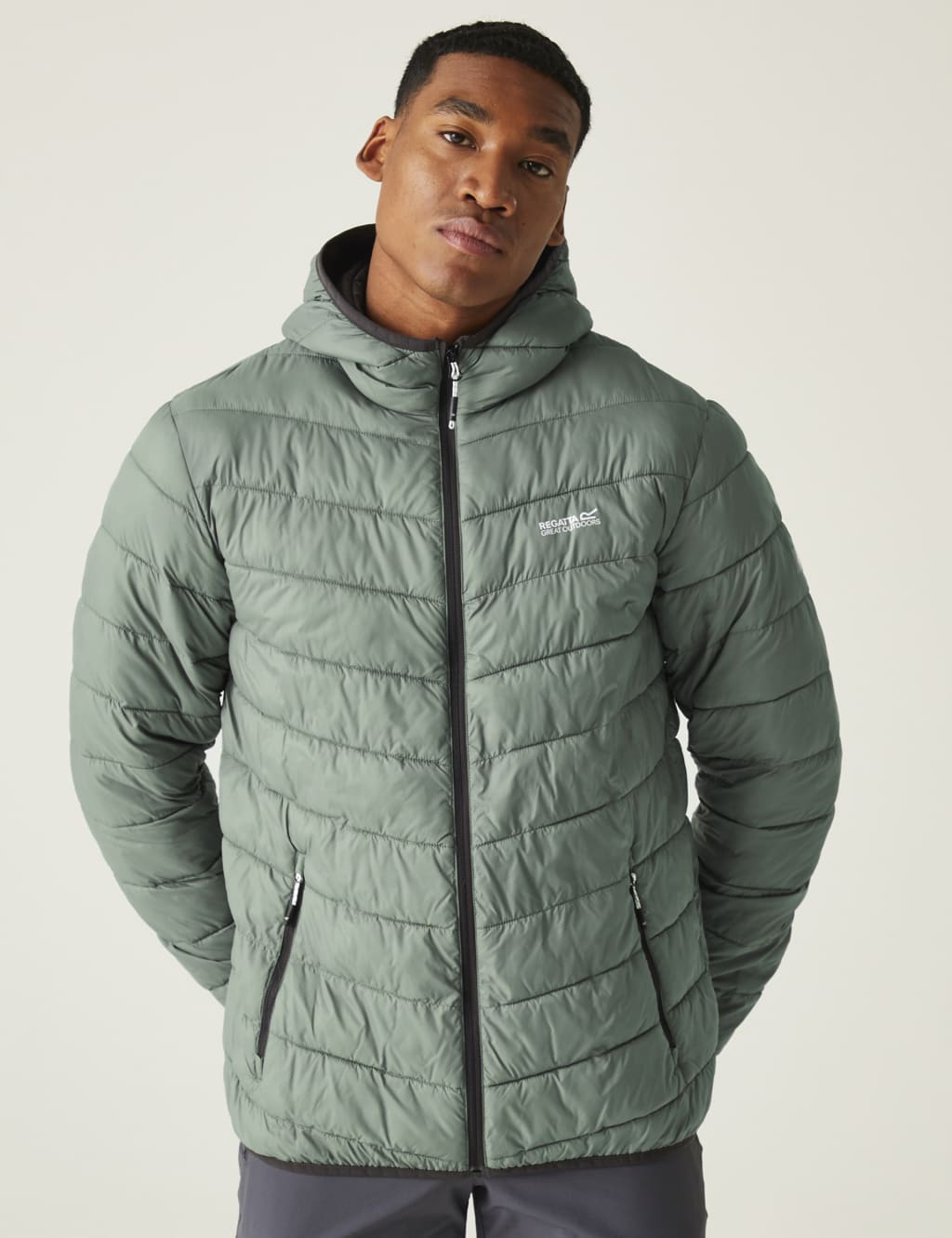 Regatta Men's Hillpack Water-Repellent Puffer Jacket - XL - Green, Green