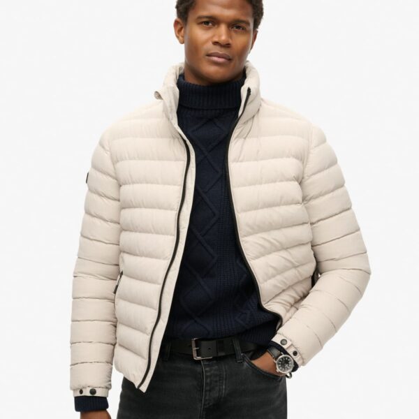 Superdry Men's Fuji Padded Jacket - XL - Beige, Beige