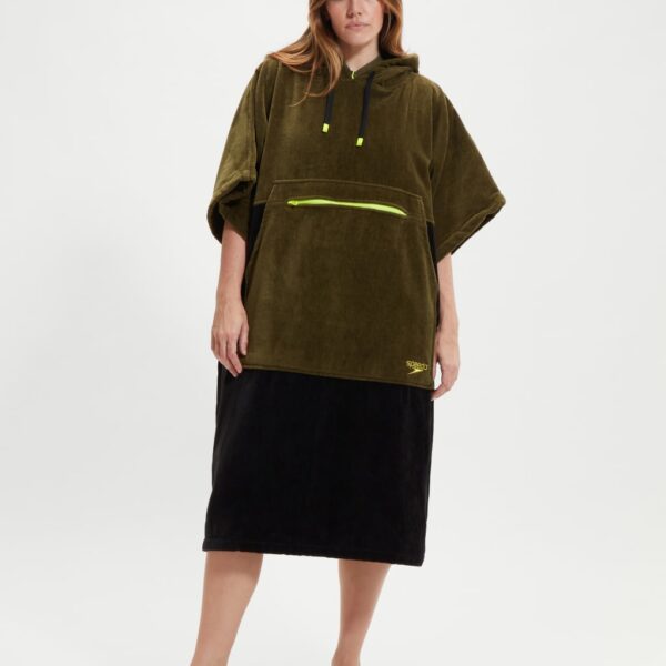 Speedo Women's Pure Cotton Towelling Robe - M - Khaki Mix, Khaki Mix