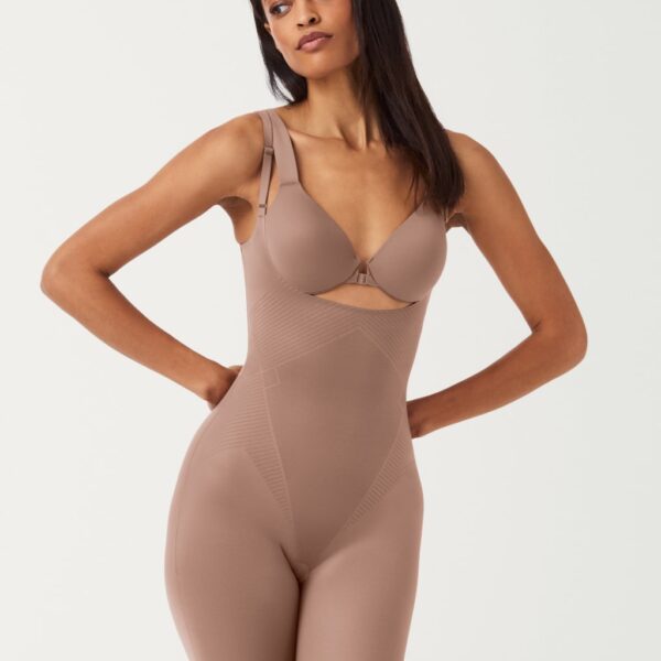 Spanx Women's Thinstincts 2.0 Medium Control Open Bust Shaping Body - Brown, Beige,Brown,Black
