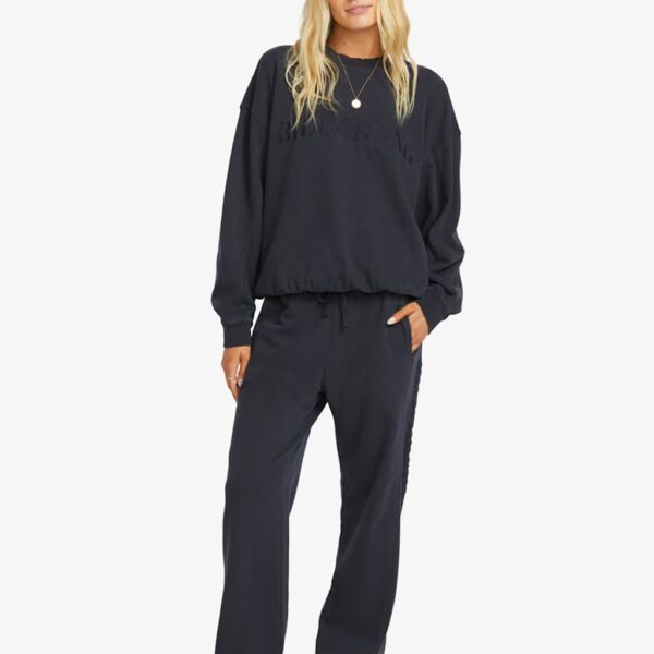 Billabong Women's So Typical Cotton Rich Drawstring Joggers - XL - Black, Black