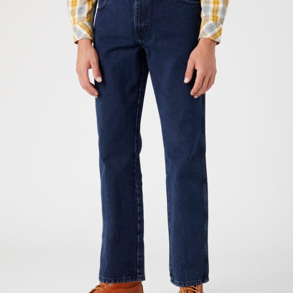 Wrangler Men's Straight Fit 5 Pocket Jeans - 32/30 - Blue Denim, Blue Denim