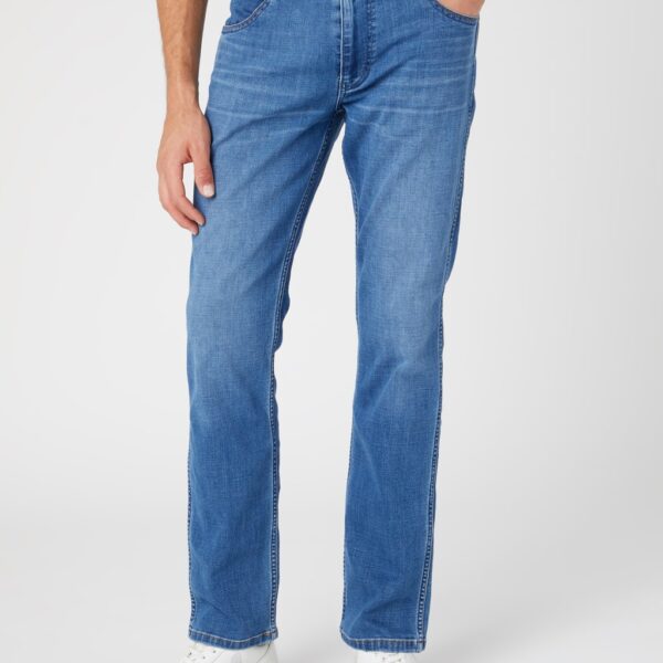 Wrangler Men's Regular Fit Cotton Rich 5 Pocket Jeans - 30/34 - Blue Denim, Blue Denim