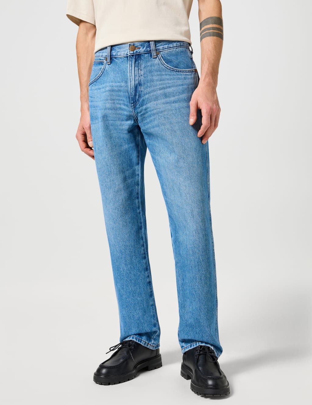 Wrangler Men's Relaxed Fit Jeans - 36/30 - Blue, Blue