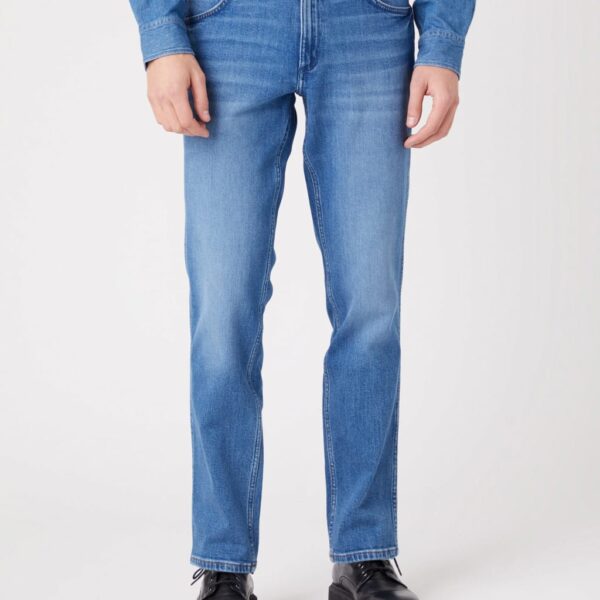 Wrangler Men's Regular Straight Fit Jeans - 30/34 - Blue Denim, Blue Denim