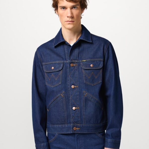 Wrangler Men's Denim Jacket - L - Navy, Navy