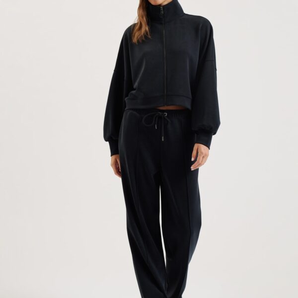 Ted Baker Women's Modal Blend Split Hem Joggers - 14 - Black, Black