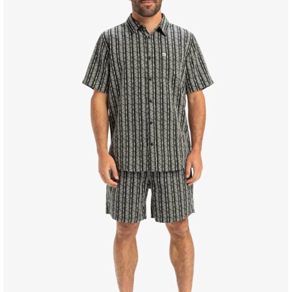 Quiksilver Men's Taxer 18" Pure Cotton Chino Shorts - M - White/Black, White/Black