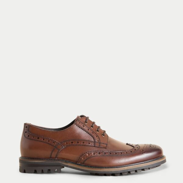White Stuff Men's Leather Brogues - 7 - Brown, Brown