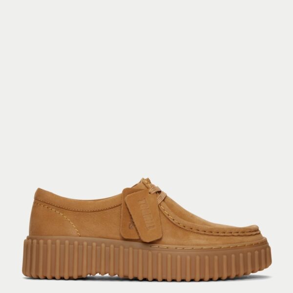 Clarks Women's Torhill Bee Leather Flatform Loafers - 5 - Tan, Tan