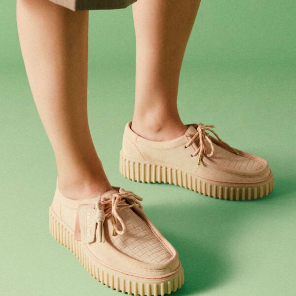 Clarks Women's Torhill Bee Suede Shoes - 7 - Cream, Cream,Green,Yellow,Coral