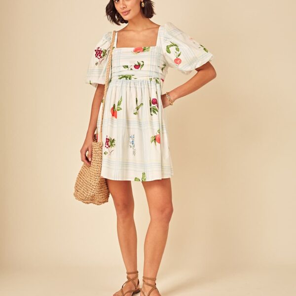 Nobody's Child Women's Lyocell Rich Printed Mini Smock Dress - 12 - Multi, Multi