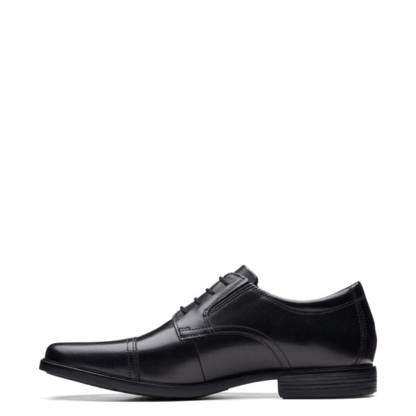 Clarks Men's Leather Oxford Shoes - 10 - Black, Black