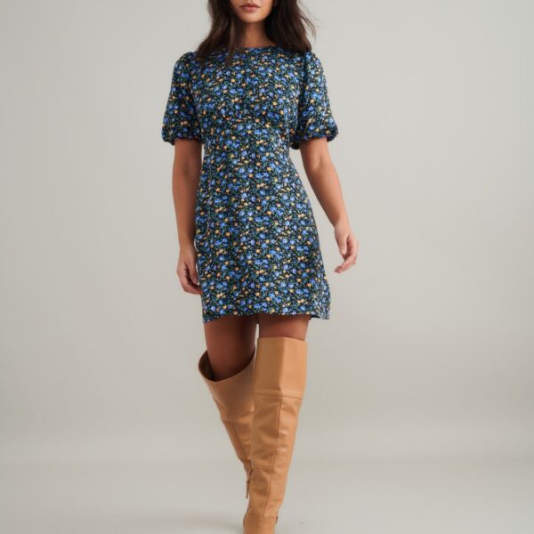 Nobody's Child Women's Floral Mini Tea Dress - 16 - Multi, Multi