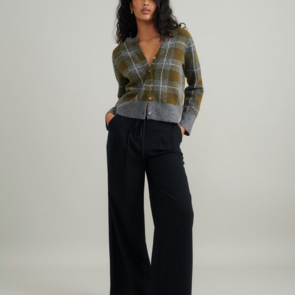 Nobody's Child Women's Drawstring Wide Leg Trousers - 14 - Black, Black