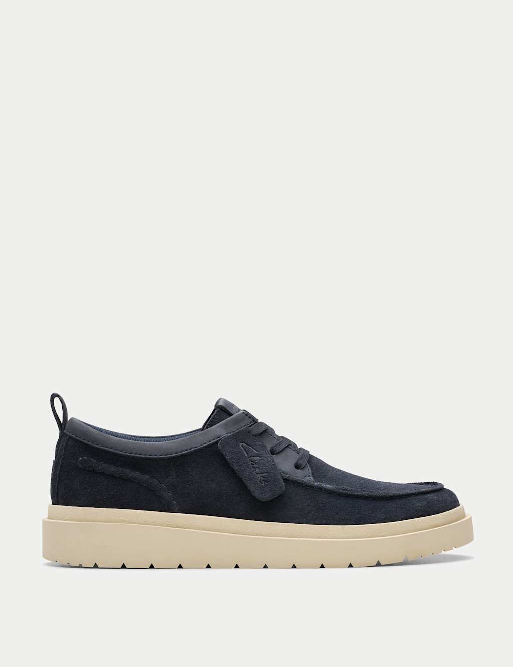 Clarks Men's Suede Walking Shoes - 10 - Blue, Olive,Blue