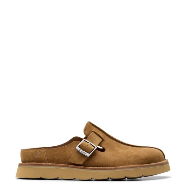Clarks Men's Suede Slip-On Shoes - 9 - Tan, Tan