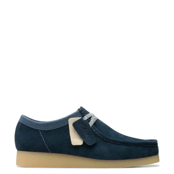 Clarks Men's Wallabee Suede Shoes - 9 - Blue, Black,Blue