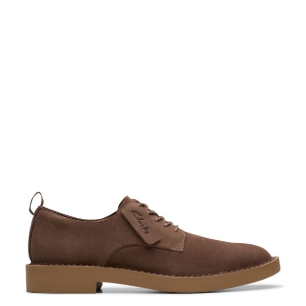 Clarks Men's Suede Oxford Shoes - 9 - Brown, Brown