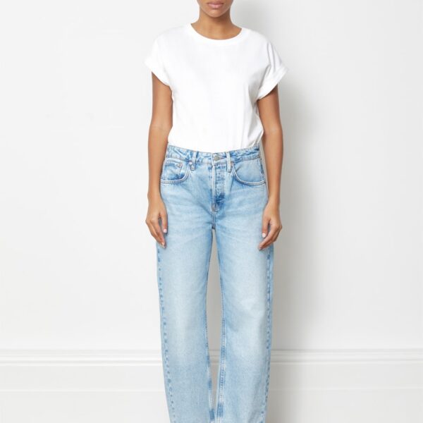 Albaray Women's Boyfriend Mid Rise Jeans - 12 - Blue Denim, Blue Denim,Indigo