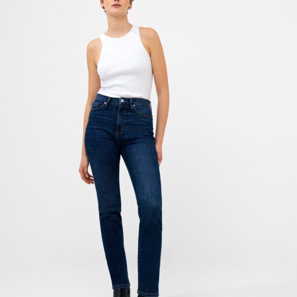 French Connection Women's High Waisted Slim Fit Jeans - 6 - Blue, Blue