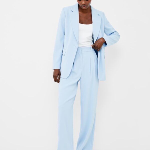 French Connection Women's Single Breasted Blazer - 10 - Blue, Blue