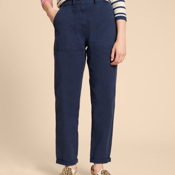 White Stuff Women's Cotton Rich Chinos - 12REG - Navy, Navy,Black,Pink