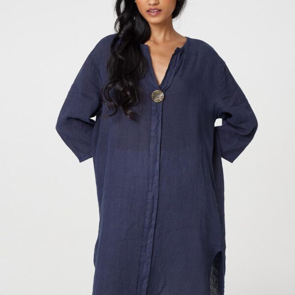 Longline 3/4 Sleeve Knee Length Tunic