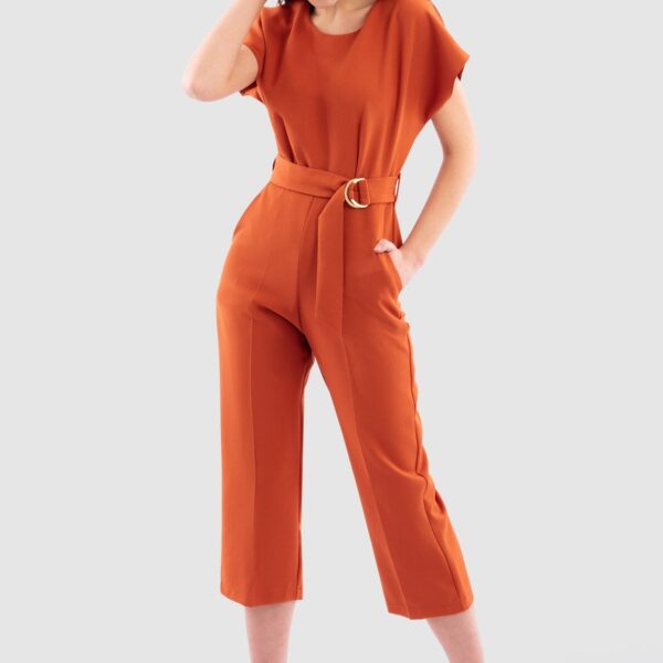 Closet London Rust Kimono  SleeveJumpsuit