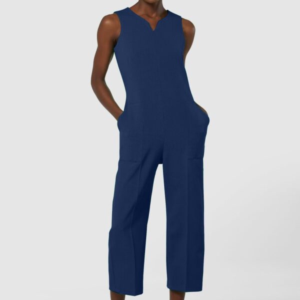 Closet London Navy Sleeveless Jumpsuit