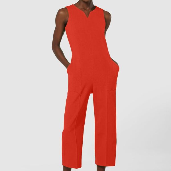 Closet London Orange Sleeveless Jumpsuit