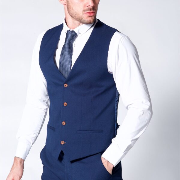 Marc Darcy Max Navy waistcoat