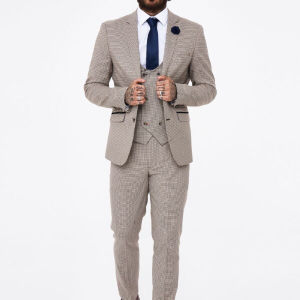 House of Cavani Elwood Houndstooth 3pcs suit