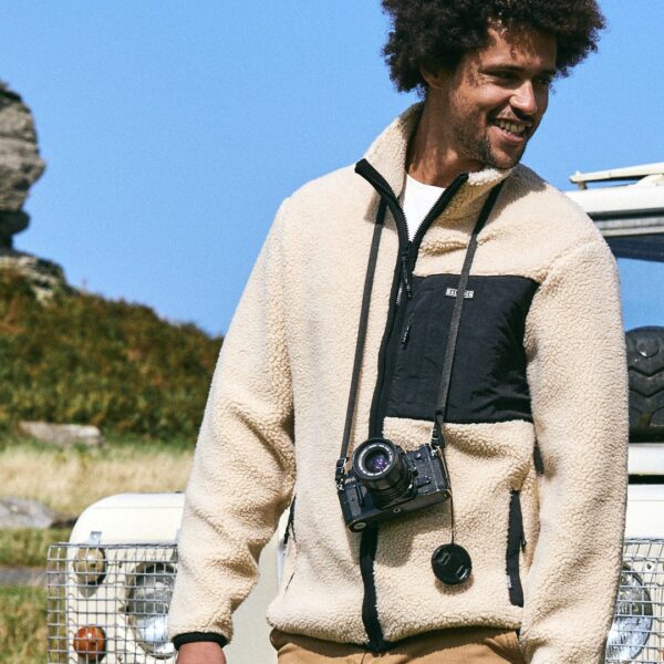Saltrock Mens Recycled Fleece - Cream - Size: XL