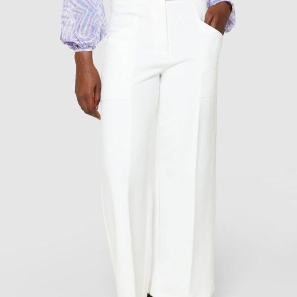 Closet London Ivory Wide Leg Trouser